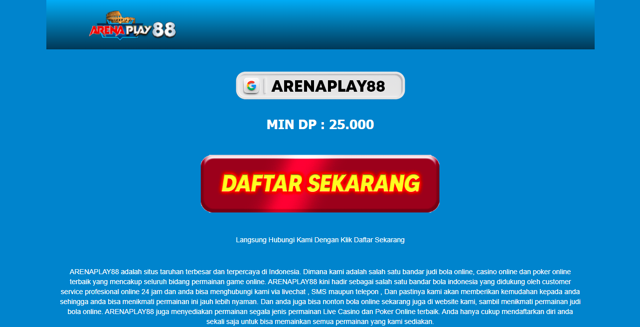 ArenaPlay88: Platform Terbaik dan Gacor untuk Meraih Keberuntungan dalam Perjudian Online